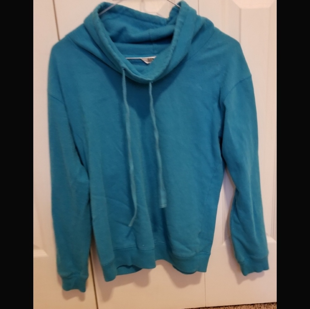 Blue old navy cowl neck sweatshirt